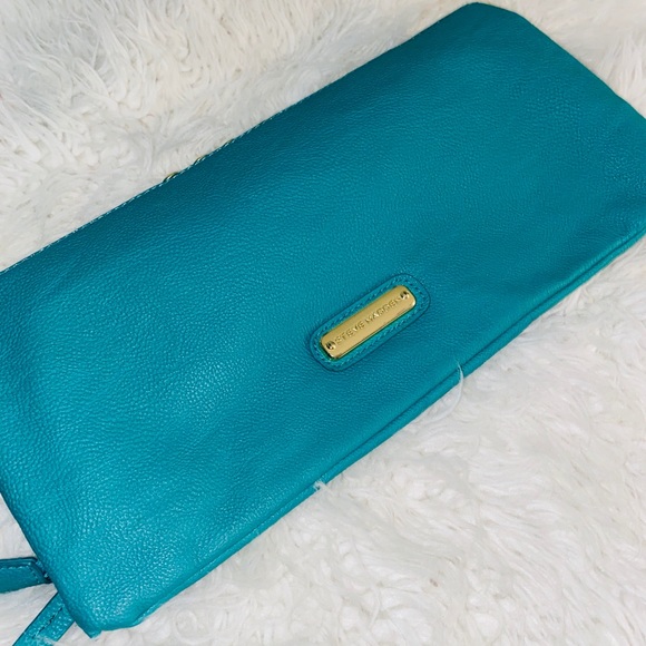 Steve Madden-Turquoise Studded Clutch - Picture 2 of 3